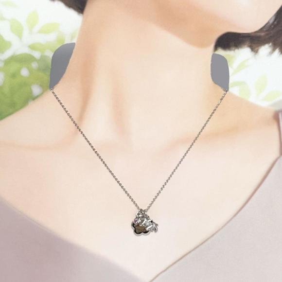 Celine Women's Elephant Pendant Necklace with Ruby and Silver - Picture 10 of 10